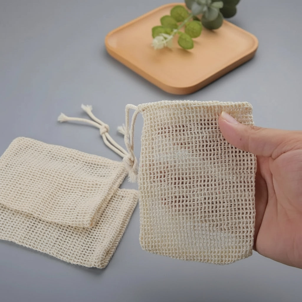 Eco-Friendly Cotton Soap Bag