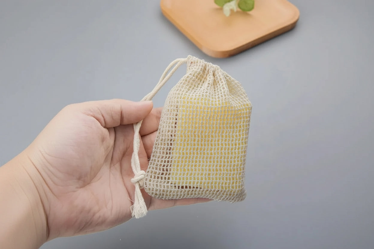 Eco-Friendly Cotton Soap Bag