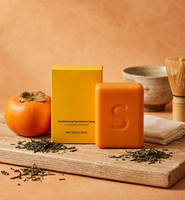 Persimmon Soap Bar for Aging Body Odor & Nonenal — Japanese-Inspired Deodorizing Soap for Men & Women | Gentle, Moisturizing, Fragrance-Light